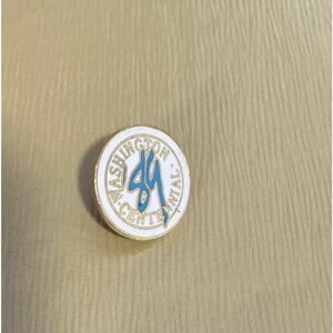 Vintage Washington State Centennial Pinback 1989 Enamel Lapel Pin Souvenir WA